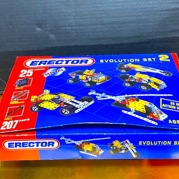 ERECTOR EVOLUTION SET 2 VTG 1995 CONSTRUCTION METAL SYSTEM IN ORIGINAL BOX - Picture 15 of 16
